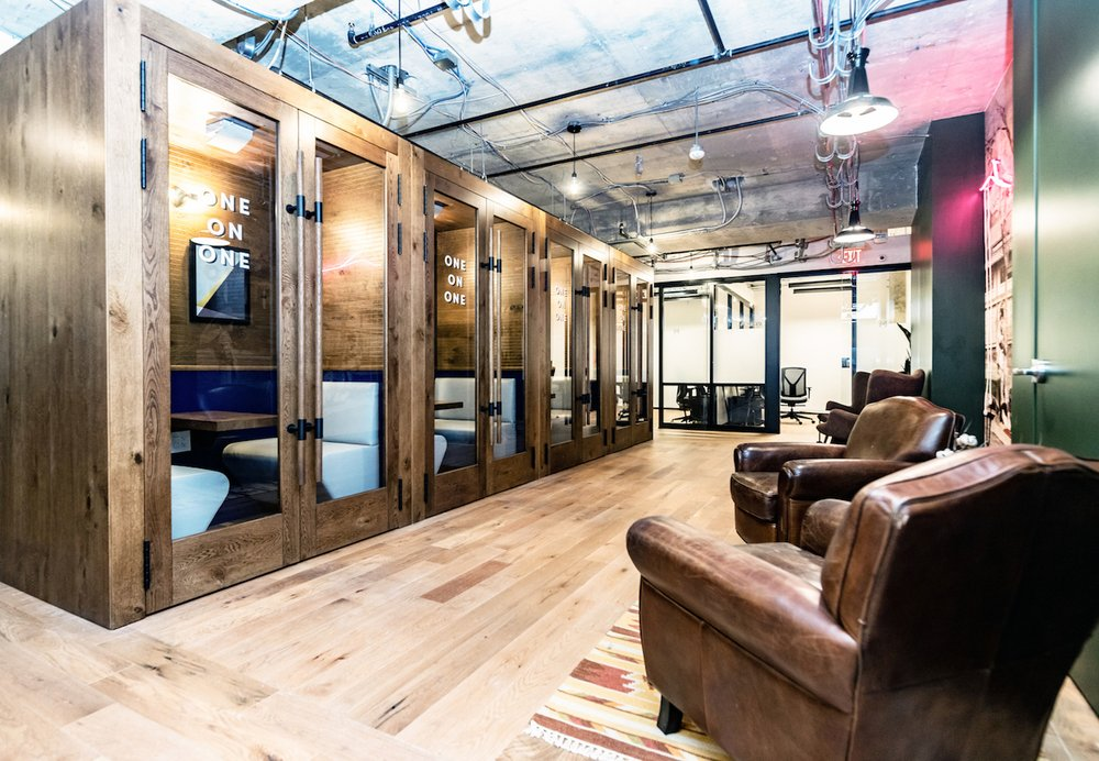 Inside our Washington, DC office — quiet, warm, considered